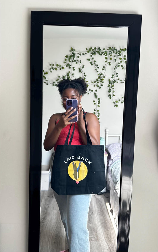 Laid Backwards Tote.